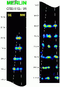 Time sequence images of GRS1915+105